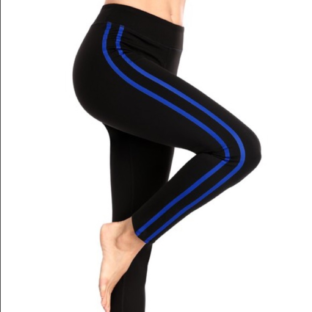 Blue & black Legging